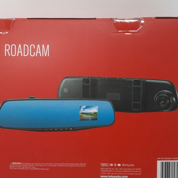 Yada RoadCam 720P Mirror Camera, 120-Degree Wide Angle Lens, G-Sensor Technology - Picture 7 of 11